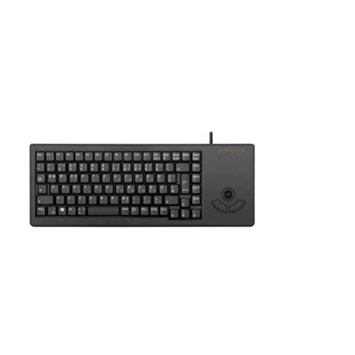 Cherry Xs Trackball Keyboard Clavier, Nero, Layout Francese - Azerty, Con Trackball