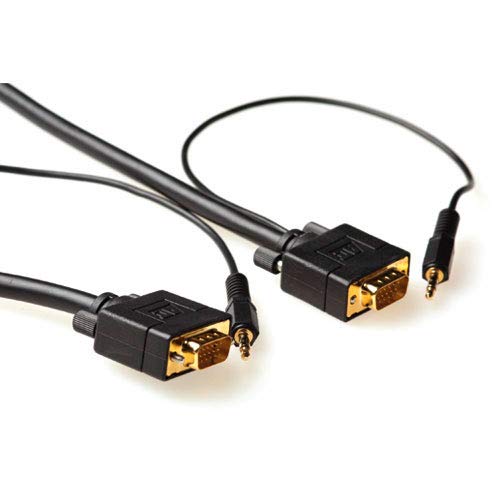 Advanced Cable Technology Ultra High Performance Vga + Audio Connectioncable Male-Maleultra High Performance Vga + Audio Connectioncable Male-Male