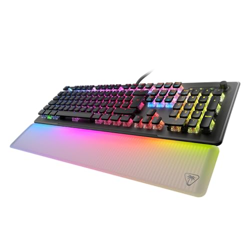 Turtle Beach Vulcan Ii Max, Tastiera Meccanica Ottica Per Pc, Illuminazione Rgb Personalizzabile, Poggiapolsi, Interruttore Lineare Titan Ii, Piastra 