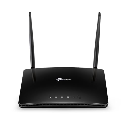 Tp-Link Archer Mr402 Wifi Con Sim, Router 4G Lte Wifi Dual Band Ac1200Mbps, 3 Porte Lan E 1 Lan/Wan, Plug & Play, 2 Antenne Lte Rimovibili, Qos, Oneme