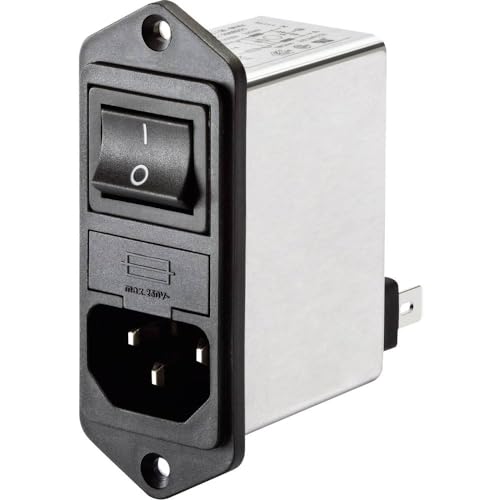 Schaffner Fn 281-1-06 Filtro Di Rete Con Interruttore, Con Connettore 250 V/Ac 1 A 7.5 Mh 1 Pz.