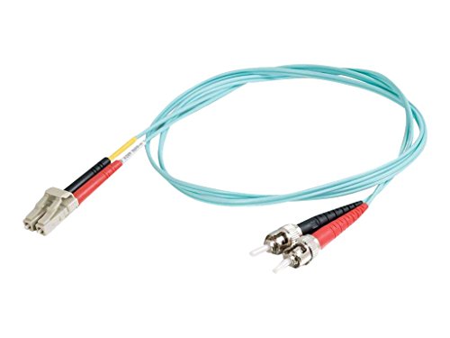 C2G 2M Lc-St 10Gb 50/125 Om3 Cavo Fibra Ottica Multimodale Pvc (Lszh) - Aqua