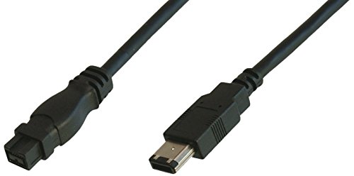 Digitus Lp7728 Cavo Ieee 1394B A 1394A, 9 Pin Maschio/6 Pin Maschio, Doppia Schermatura (Ak-1394B-186), 1.8