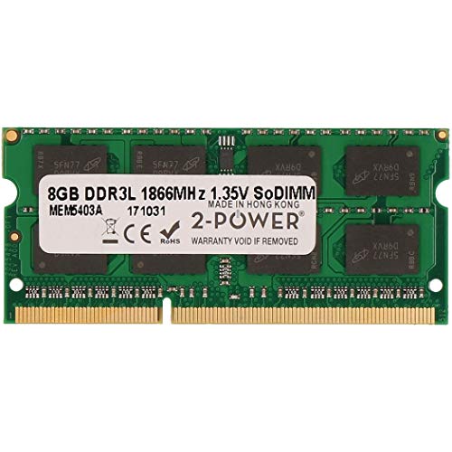 2-Power Mem5403A - Memoria Ddr3, 8 Gb Unbuffered, Non-Ecc, Multicolore