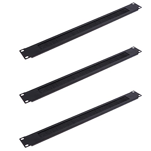 Fegtrty 3 Pz 1U 19 Pollici Rack Mount Piastra Cieca Montaggio Su Rack Vuoto Pannello Di Rete Server Cabinet Gestione Cavi