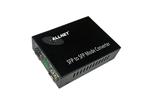 Allnet 134409 Convertitore Multimediale Di Rete 1000 Mbit/S Modalità Multipla, Modalità Singola Nero