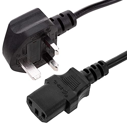 Manhattan 352871 Cavo Di Alimentazione Maschio Uk A C13 (Iec 60320) Nero