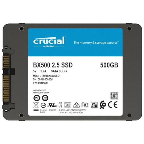 Crucial Bx500 2.5" 500 Go Série Ata Iii