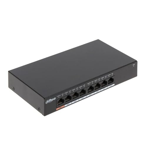 Dahua - Switch Gigabit Ethernet Poe Watchdog A 8 Porte - Versione Dahua V2 - Pfs3008-8Gt-96-V2