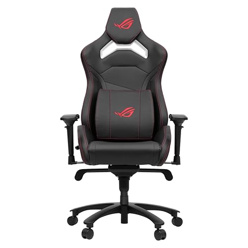 Asus Rog Chariot X Core Sedia Gaming Ergonomica, Supporto Lombare Integrato, Braccioli 4D Regolabili, Poggiatesta Imbottito, Passante Per Riporre Gli