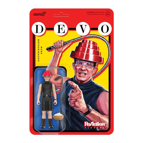 Super7 Devo Reaction - Statuetta Mark Mothersbaugh, 10 Cm