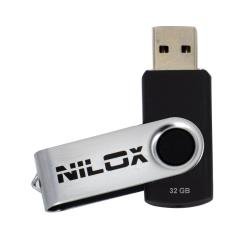 Nilox Chiavetta Pendrive Usb 2.0S 32 Gb, Velocità Di Lettura Fino A 18Mb/S, Colore Grigio