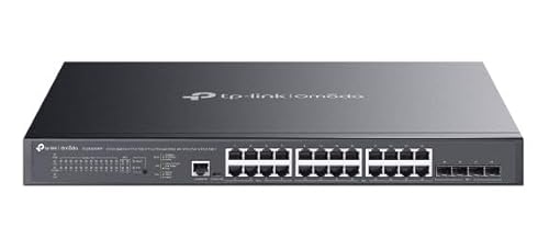 Tp-Link Omada Sg3428Xmpp Switch Di Rete Gestito L2+ Gigabit Ethernet (10/100/1000) Supporto Power Over Ethernet (Poe) 1U Nero