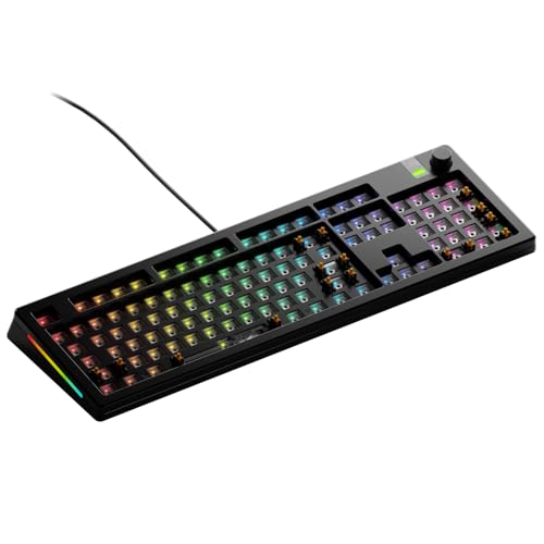 Glorious Gaming Gmmk 3 Pro Barebones Kit Tastiera Personalizzabile, Guarnizioni E Scocca In Alluminio Modulari, 100% Hot Swap, Schiuma Smorzante, Pias