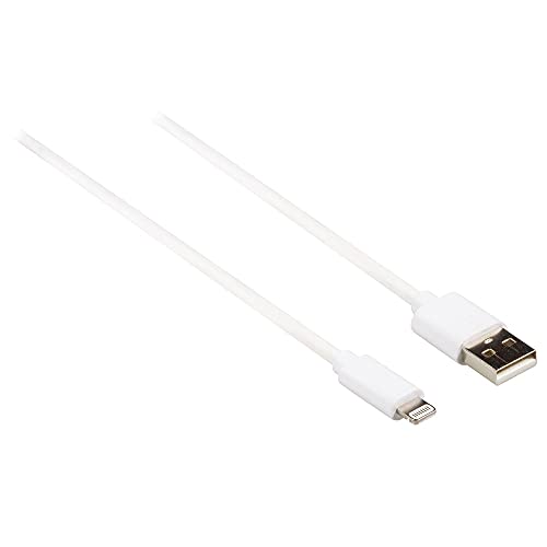 Nedis Cavo Usb | Usb 2.0 | Connettore Apple Lightning A 8 Pin | Usb-A Maschio | 480 Mbps | 12 W | Placcato Nickel | Tondo | Pvc | Scatola 2.00 M Bianc