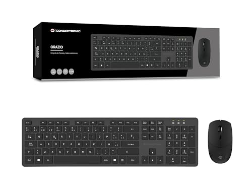 Conceptronic Kit Tastiera E Mouse Wireless Orazio01Es Con Layout Spagnolo
