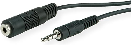 Roline 3.5Mm Extension Cable, M/F 2 M - Audio Cables (M/F 2 M, 3.5Mm, Male, 3.5Mm, Female, Black)
