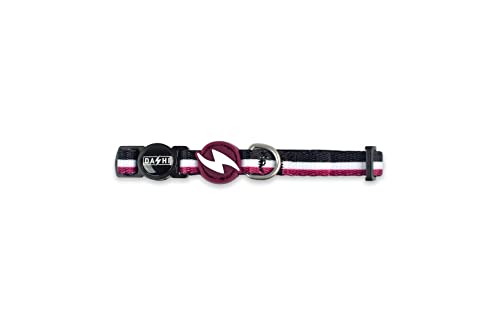 Dashi Collare Per Gatti, 20-32 Cm, Nero/Viola