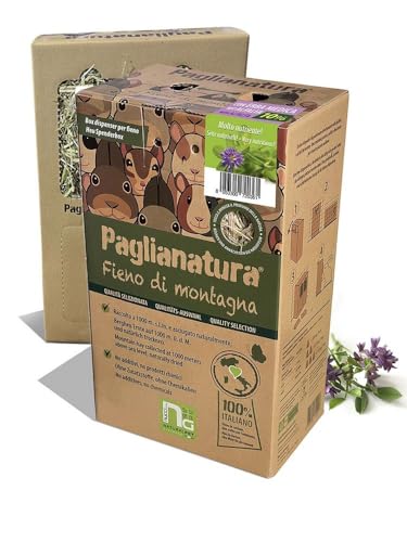 Dispenser Fieno Montagna 700G | Fieno Per Roditori E Conigli | Fresco E Ricco Di Fibre (Alfalfa)