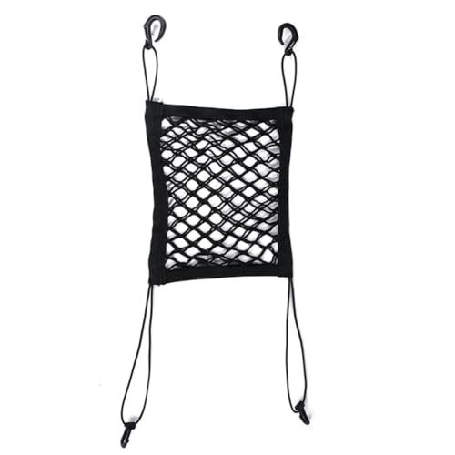Spourita 1 Rete Di Sicurezza Per Cani Con Organizer In Rete, Borsa Portaoggetti Per Bambini, Rete Di Isolamento Universale Per Veicoli, Colore Nero