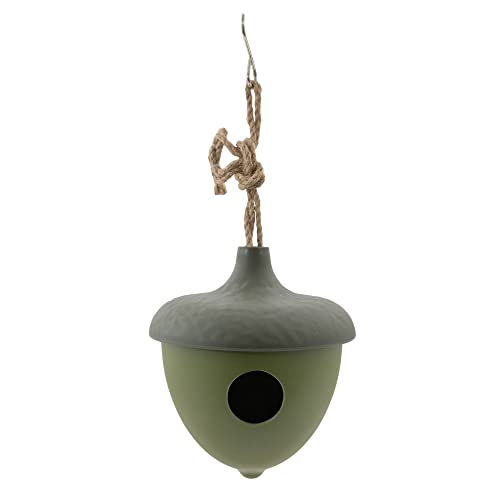 Point-Virgule Nido Per Uccelli, Casetta Per Uccelli Da Appendere, Glande Verde, 16 X 16 X 19 Cm