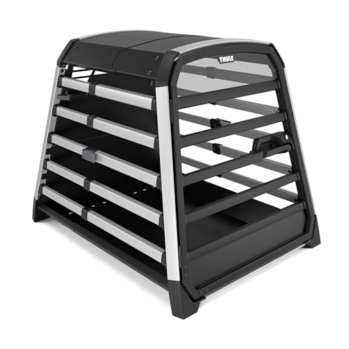 Thule Allax - Trasportino Per Cani, Per Auto, Colore: Nero/Alluminio, Xxl