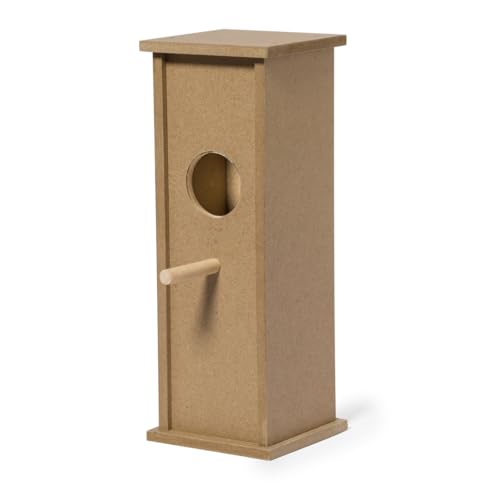 Birdhouse Per Uccelli Da Montare – Kit Di Casetta In Legno Fai Da Te – Nido Uccello Ecologico – Set Di 2 (Style3)