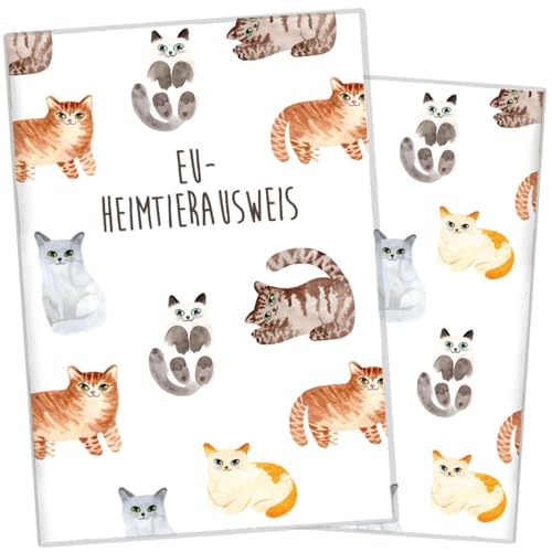 Wilhelm Fell Custodia Per Carta D'Identità Ue Per Animali Domestici I Personalizzabile Per Il Tuo Gatto I Idea Regalo Personale Per I Proprietari Di A
