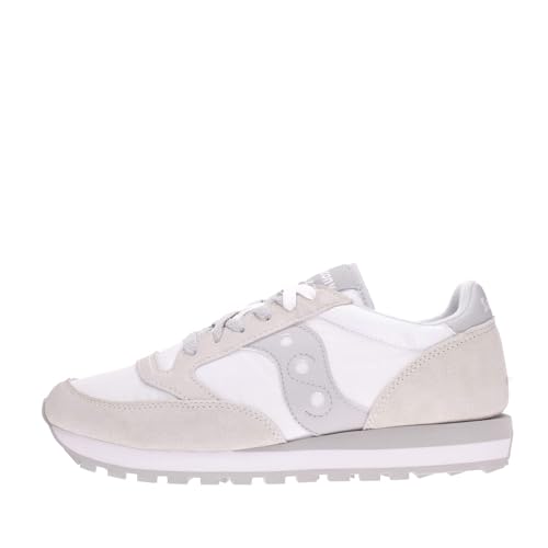 Saucony Jazz O, Scarpe Da Running Unisex-Adulto, Multicolore (White/Grey), 41 Eu