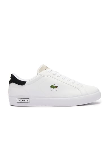 Lacoste-Men Vulcanized Snkr-47Sma0082, White/Black, 45 Eu