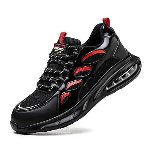 Rona Shoes Scarpe Antinfortunistiche Scarpe Da Lavoro Antinfortunistiche Comode Leggere Comode Uomo Donna Omega Red Eu 36