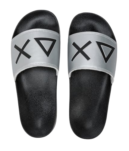 Sun68 Ciabatte Slippers Logo X35102 Argento 46