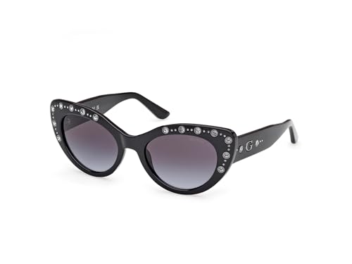 Guess Women Gu0016301B54 Sunglass, Occhiali Donna, Nero Lucido, 54