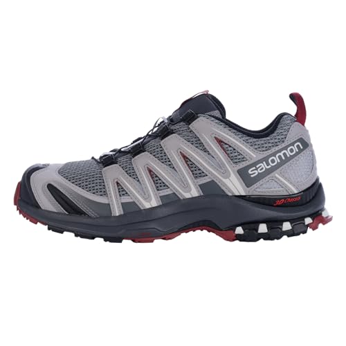 Salomon Xa Pro 3D, Scarpe Da Trail Running Uomo, Monument / Ebony / Red Dahlia, 45 1/3 Eu