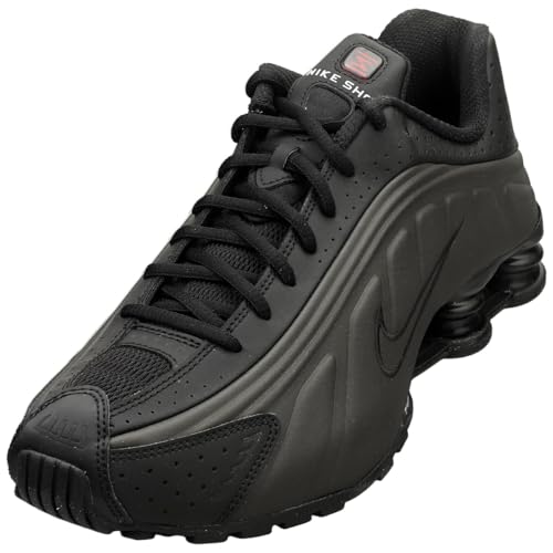 Nike Shox R4, Sneaker Donna, Black Black Bright Crimson, 41 Eu