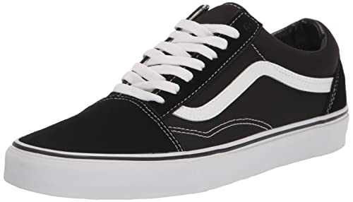 Vans Old Skool (Suede/Canvas), Sneaker Unisex - Adulto, Nero Black White, 44 Eu