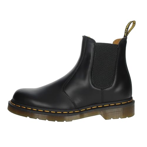 Dr Martens Chelsea Boot, Anfibi Unisex-Adulto, Black Smooth, 45 Eu
