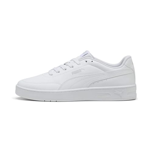 Puma Court Classic Clean, Scarpe Da Ginnastica Unisex-Adulto, White-Cool Light Gray, 46 Eu