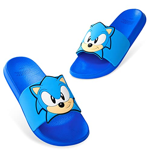 Sonic The Hedgehog Ciabatte Bambino Slide Ciabatte 28-34 Ciabatte Bambino Estive Flip Flops Ciabatte Gomma Mare Piscina Spiaggia Idea Regalo Per Gamer