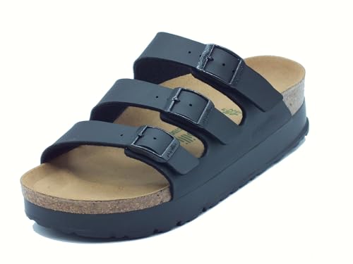 Papillio 1029737 Florida Iii Pap Flex Platform Black Sandali Per Donna Con Tripla Fibia (Taglia 41)