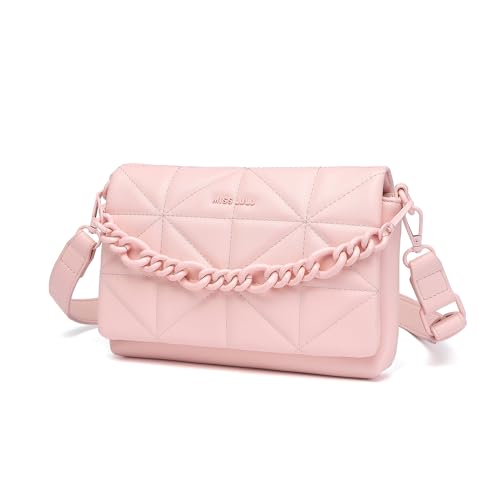 Miss Lulu Lg2318 Pk, Borse A Tracolla Piccole Da Donna, Rosa, L22W4H16Cm