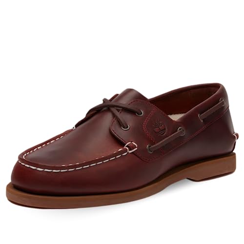 Timberland Mocassini Classic Boat 2 Eye Taglia 37 Codice Tb0A2Q9Xeiw Rosso