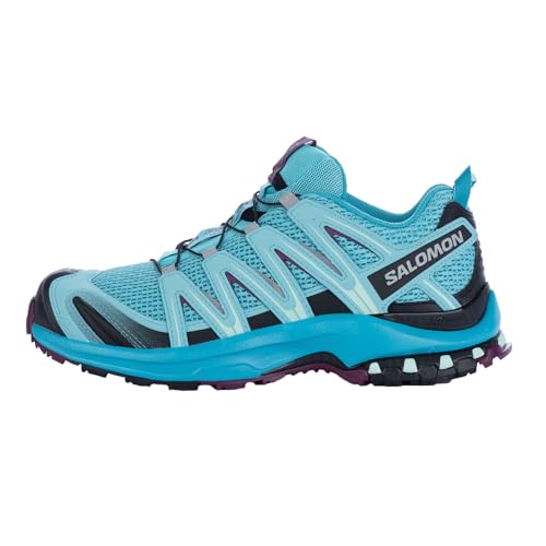 Salomon Xa Pro 3D Scarpe Da Trail Running E Escursionismo Da Donna, Stabilità, Aderenza, Protezione A Lungo Termine, Blue Curacao/Bluebird/Dark Purple