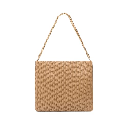 Miss Lulu Borse A Spalla Donna In Morbida Pelle Pu,Borse A Mano Grandi Tracolla Tote Femminile Per Università Lavoro Shopper E Uso Quotidiano (Cammell