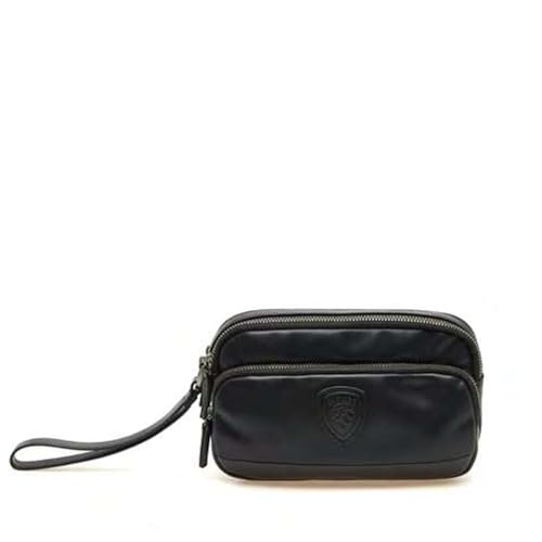Blauer Pochette Uomo Pelle Fifth02 Nero Borsello A Mano Polsino Beauty Pouch