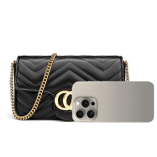 Bcenoilua Donna Crossbody Camera Cerimonia Clutches Moda, Pu Pelle Con Borsa A Tracolla Elegante Catena A Cinghie Perfette Per Il Ballo Di Fine Anno,