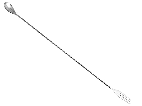 The Bars Spoon Bar Tridente, Acciaio Inox, 45 Cm, Made In Italy Unisex-Adulto, Grigio