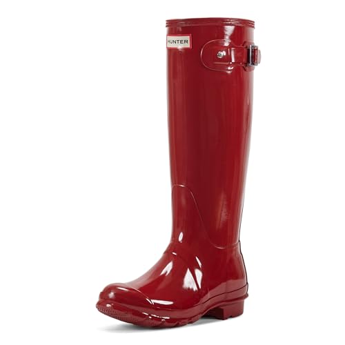 Hunter Wmn Org Tall Gloss, Stivali Di Gomma, Rosso (Military Red), 36 Eu