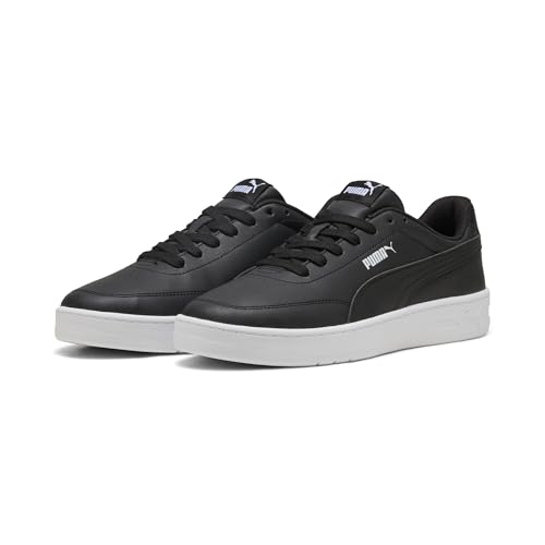 Puma Court Classic Clean, Scarpe Da Ginnastica Unisex-Adulto, Black Black White, 45 Eu