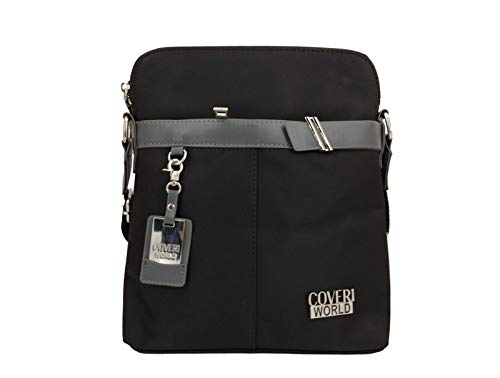 Coveri World Borsello Uomo A Tracolla Art Cw2211 Nero 28X24X4 Cm